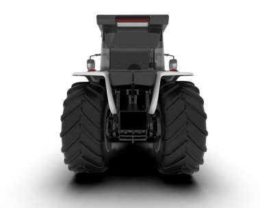 Beyaz arka planda izole edilmiş modern bir scooter 'ın 3D görüntülemesi