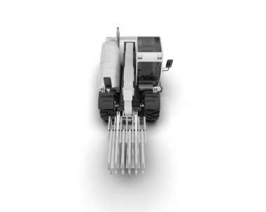 Beyaz arka planda izole edilmiş beyaz bir geminin üç boyutlu çizimi