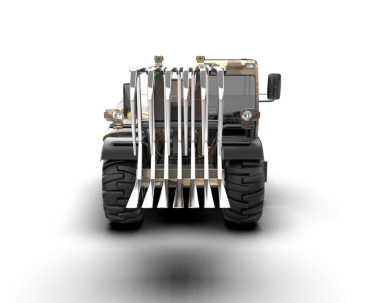 Eski bir arabanın 3 boyutlu görüntüsü