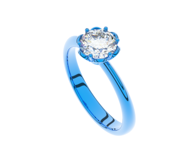 Elmaslı alyans. Mücevher. 3d illüstrasyon