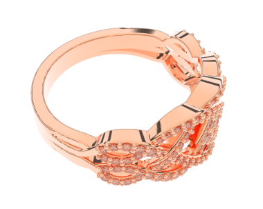 Altın alyans 3 boyutlu izole edilmiş