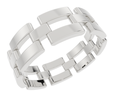 Metal zincir beyaz arkaplanda izole edildi