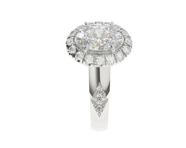 Elmas alyans beyaz arka planda izole