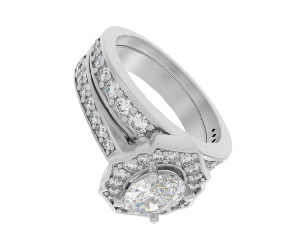 Simsiyah elmaslı gümüş yüzük