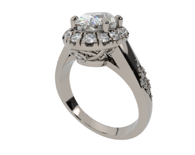 Elmas nişan yüzüğü siyah arkaplanda izole edilmiş.