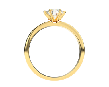 İnci kolyeli elmas yüzük. 3 Boyutlu Hazırlama.