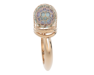 Beyaz arka planda 3D dekoratif mücevher.