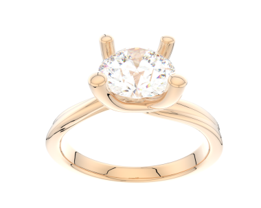 3 boyutlu illüstrasyon beyaz arkaplanda izole edilmiş nişan yüzüğüyle