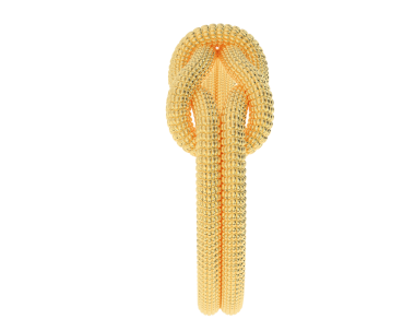İnsan derisi beyaz üzerine izole edilmiş insan kulağı. 3d oluşturma.