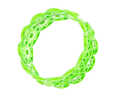 yeşil yuvarlak çerçeve beyaz arkaplanda izole edildi