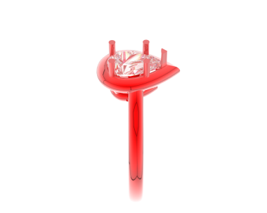 Kızıl haçlı bir kalbin 3 boyutlu görüntüsü.