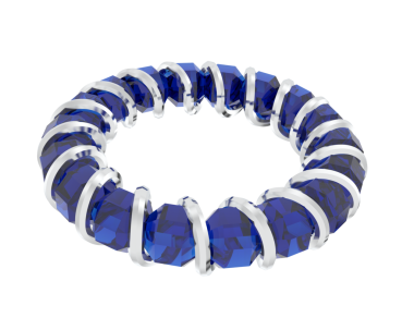 Mavi daire çerçevesi. 3d oluşturma.