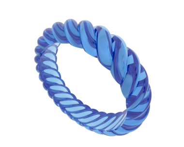 sarmal kurdele ikonu. beyaz arkaplanda izole edilmiş web tasarımı için mavi kurdele vektör simgesi çizgi filmi