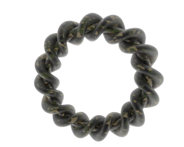 Beyaz arkaplanda yeşil çelenk