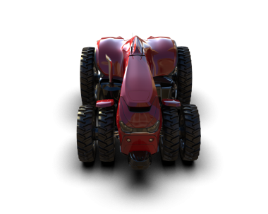 Kırmızı araba siyah arkaplanda izole edildi