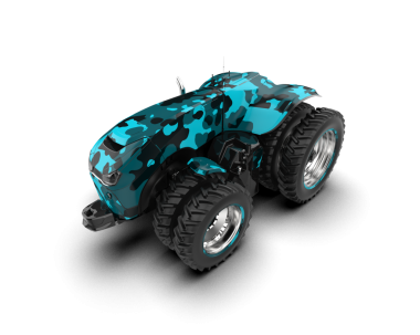 Beyaz arkaplandaki araba.