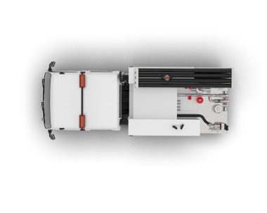 Siyah arkaplanda izole edilmiş bir elektrik jeneratörünün 3 boyutlu görüntülenmesi