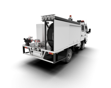 Beyaz arkaplanda yansıtıcı bir nesnenin 3 boyutlu canlandırması