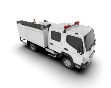 Beyaz arka planda beyaz modern araba