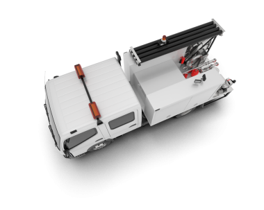 Fütürist elektrikli yüksek teknolojili araba beyazda izole edilmiş.