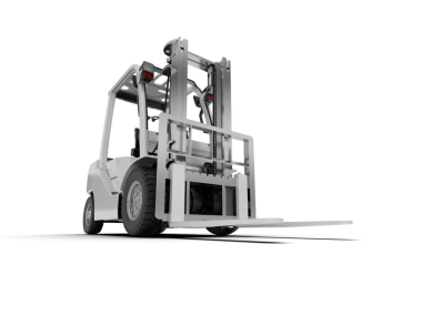 Beyaz arka planda modern bir kamyon. 3d illüstrasyon