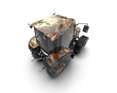 Siyah arkaplanda izole edilmiş yansıtıcı bir arabanın 3 boyutlu görüntülemesi