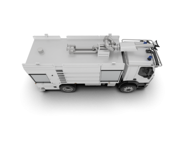 Bilimkurgu askeri tankı arka planda izole edildi. 3D vektör illüstrasyonlu gelecekteki askeri araç. Askeri savaş konsepti.