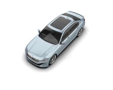 beyaz arkaplanda izole edilmiş bir araba.