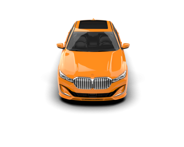 Gerçekçi bir araba. ön görünüm.