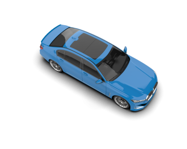 Modern araba beyaz arka planda izole edilmiş. 3 boyutlu model.