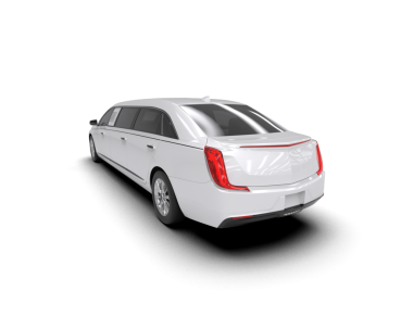 Beyaz arka planda modern işletme yönetici arabası