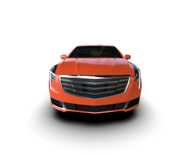 Beyaz arka planda modern lüks bir araba. 3d oluşturma