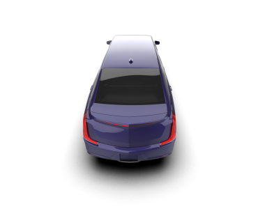 Arkaplanı beyaz bir arabanın 3 boyutlu görüntüsü izole edildi