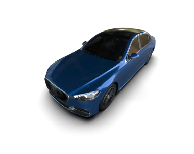 Siyah arka planda modern bir arabanın 3 boyutlu canlandırması