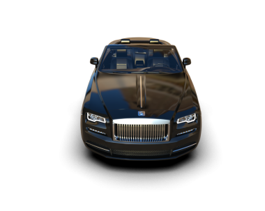 Arka planda lüks bir araba var. 3d oluşturma