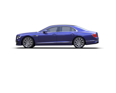 Siyah arka planda lüks bir araba.