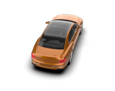 turuncu araba arka planda izole