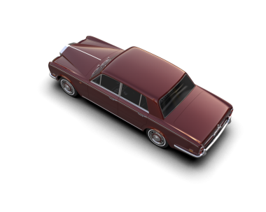 3 boyutlu araba beyaz üzerine izole edilmiş. yüksek çözünürlüklü 3d