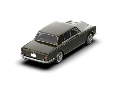 3 boyutlu yansıtıcı bir araba ve çizgili bir araba.