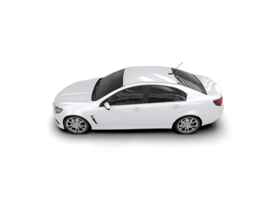 Lüks araba beyazda izole edilmiş