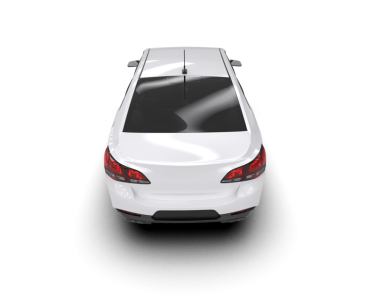 Siyah arka planı olan beyaz bir araba.