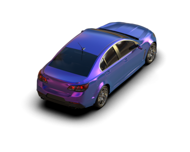 Modern araba siyah bir arka planda izole edildi. 3 Boyutlu Hazırlama