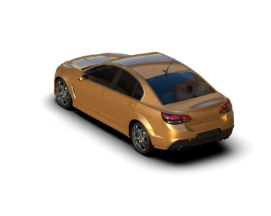 Araba beyaz arka planda izole edilmiş. 3d oluşturma.