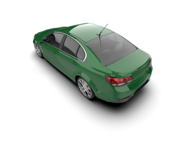 Stüdyo ortamında daha az genel bir konsept arabanın 3 boyutlu çizimi