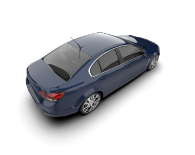 Beyaz arka planda modern bir araba. 3d illüstrasyon