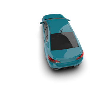 modern araba beyaz arkaplanda izole edilmiş 3 boyutlu görüntüleme