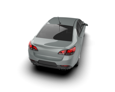 Araba beyaz arka planda izole edilmiş. 3d oluşturma