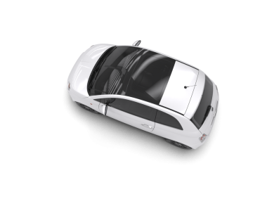 Beyaz arkaplandaki araba