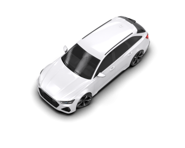 Araba beyaz arka planda izole edilmiş. 3d illüstrasyon.