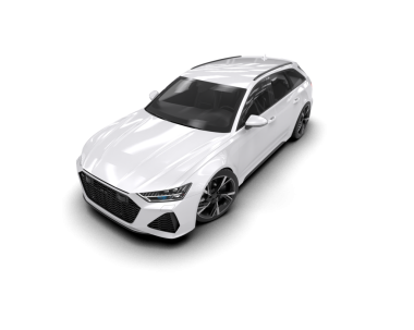 Beyaz arka planda bir araba. Vektör illüstrasyonu